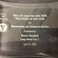 The YMCA Greater New York Volunteer of the year award