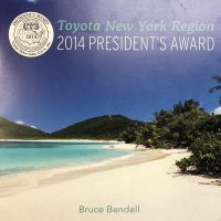 Toyota Motor Sales President's Award